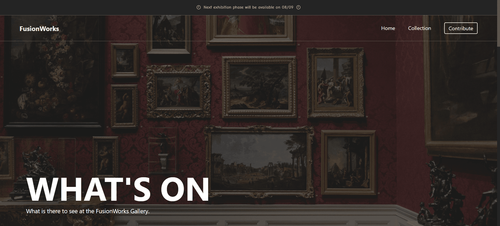 FusionWorks – Digital Artwork Gallery Platform overview 2